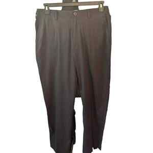 BCG Pants 34X32 Mens Black Slacks Pockets Golf Flat Front Pants